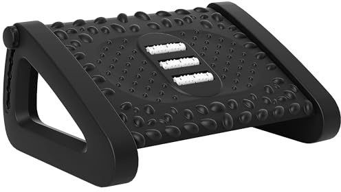 HOMCOM Fußstütze Schreibtisch Ergonomischer Höhenverstellbare Fußablage