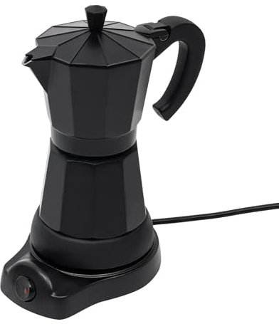 ACROSSPART Caffettiera Elettrica Moka Caffettiera Espresso In Acciaio Inox - Macchina Portatile Moka