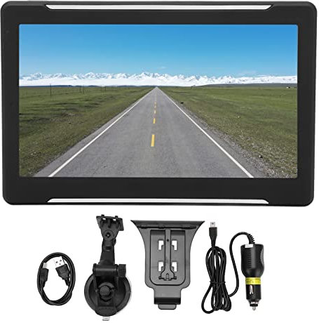 Car Navigation System 7 Inch HD Screen with 8GB 256MB Car DVD Player Offline Navigation Warning System for Cars Trucks & Lorries