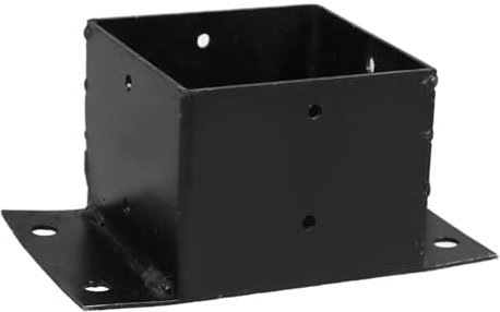 OSALADI Versatile Zaunpfosten-stabilisator Und Briefkastenpfosten-schutz Mit Robustem Metallbock Einfache Installation Für Garten Und Außenbereich Schützt Vor Schäden Und Verlängert