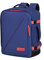 American Tourister Take2Cabin - Bolsa de cabina easyJet 45 x 36 x 20 cm, 38 L, 0,70 kg, equipaje de mano, mochila de avión M, para ropa interior, morado/rosa (morado oscuro/coral atardecer)