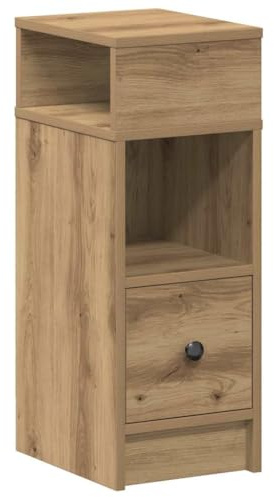 vidaXL Nachttisch mit Schublade Artisan-Eiche 25x31x66 cm