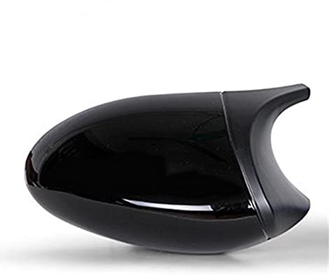 Auto Spiegelkappen,Spiegelabdeckungen Cock Black Passend für BMW 1 3 Serie E81 E82 E87 E88 E90 E91 E92 E93 Seitenflügel Rückspiegel Abdeckkappe Autozubehör(Black Left)