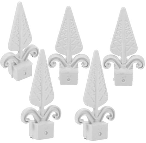 SEWOART 10pcs Fence Accessories Garden Privacy Screen Fence Topper Finials Decorative Post Tops Pointed Shape Finial