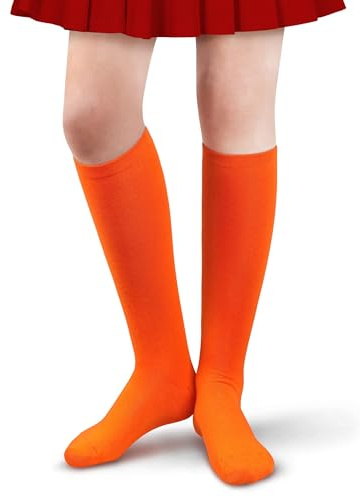 GTYARYUA Halloween Knee High Socks, Chaussettes Hautes Femme, Doux et élastique Chaussettes D'halloween, Chaussette Haute Femme, Pour Carnaval Halloween Cosplay Costume pour Fille