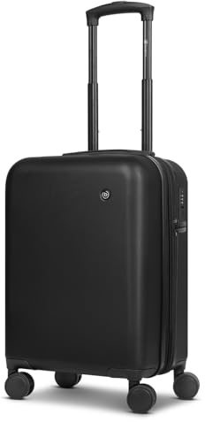 BUGATTI Kabinen-Koffer für Damen und Herren | Kleiner Cabin-Trolley 36 x 22 x 54 cm aus hochwertigem, stoßfestem ABS Material | Erweiterbar & TSA Schloss| Valencia 2.0 Serie
