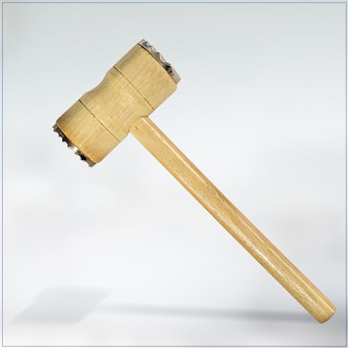 Meat Tenderizer - Meat Hammer, Mallet Pounder,Double-Sided Wooden Handle for Meat, Steak, Chicken & Fish, Kitchen Gadgets, Tenderizing Steak Beef Poultry, Convenient Meat Tenderizer Hammer for Steak.
