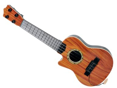 BCOATH Giocattolo Chitarra Per Bambini in Plastica Resistente, Strumento Musicale Simulato Per Apprendimento Musicale e Spettacoli, Mini Strumento a Corda Educativo e Decorativo Per Bambini