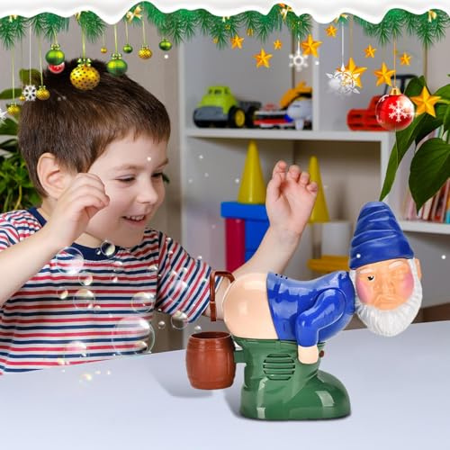 Seifenblasenmaschine für den Außenbereich – Automatischer Gebläse mit Weihnachtsmann-Thema, festliches Seifenblasenspielzeug für Partys | Interaktive Unterhaltung für das Schwimmen zum Geburtstag von
