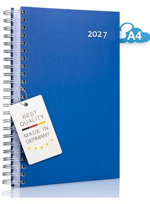 edition cumulus 2027 Der GROSSE Dicke – DIN A4 Kalender - großzügiger Platz für deine täglichen Termine - perfekt für Büro und Zuhause (Dunkelblau)