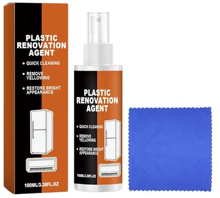 Elektrogeräte Reinigungsspray 100ml, Vergilbungsentferner Lösung, Fast Cleaner with Strong Effect, Compact Bottle with Easy Application, 3.8x14.1cm Haushaltsartikel, Spray Cleaner for Luftentfeuchter