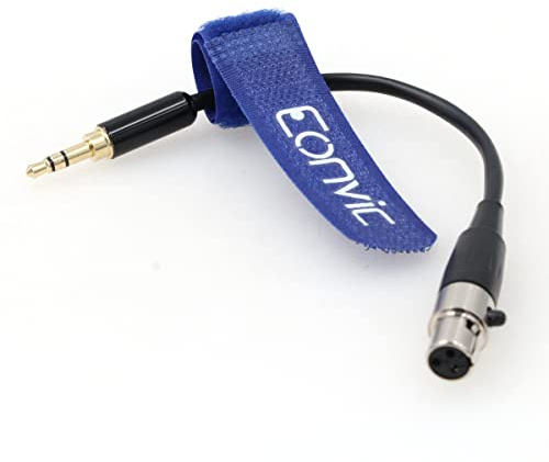EONVIC 3,5 mm TRS-Stecker auf 3-polige Mini-XLR-Buchse, Audiokabel für AKG-Kopfhörer, 30 cm 15cm/6''inch