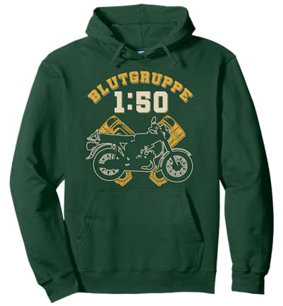 DDR Moped | Blutgruppe 1:50 Sprit für die Kolben im 2 Takter Pullover Hoodie