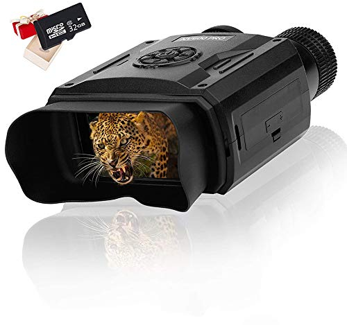 Digitales HD Nachtsichtgerät 5X8 Zoom Nachtsicht 1640 ft Erkennungsweite 3.5 TFT Bildschirm 9 Level IR Infrarot Wasserdichtes Fernglas Schießen Sie Eine Bilder/Videos mit 32G Speicherkarte