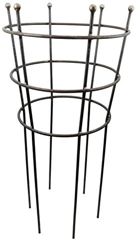 Staudenhalter in Trichter Form Höhe 116 cm Ø 55 cm, sehr stabile, Massive, schwere Konstruktion für die dauerhafte Formgebung für Ihre Staudenpflanzen, Rankgitter, Pflanzenstütze