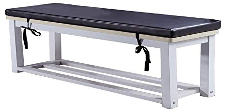 MOTT Dick gepolstertes Bankkissen, PU-Leder, langes Kissen, Sitzpolster mit Reißverschluss, wasserdichtes Holzkissen, weiches Esszimmerstuhlkissen für 2-, 3-, 4-Sitzer, 120 x 40 cm