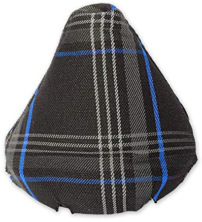 The Tuning-Shop Ltd Schaltsack kompatibel mit Volkswagen VW Transporter T5 verschiedene Nähte, Farbe erhältlich (Blaues Tartan)