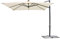 Tomaino - Ombrellone Con Luci Led 3x3 Da Giardino Palo Laterale Decentrato A Braccio - Riparati Dal Sole e dai Raggi UV - Illumina Le Serate - Telo Antivento Per Esterno