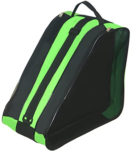 Gooyule Roller Skate Bag with Adjustable Shoulder Strap - Large Capacity Fits Quad, Inline and Most Roller Skating Accessories (Green)
