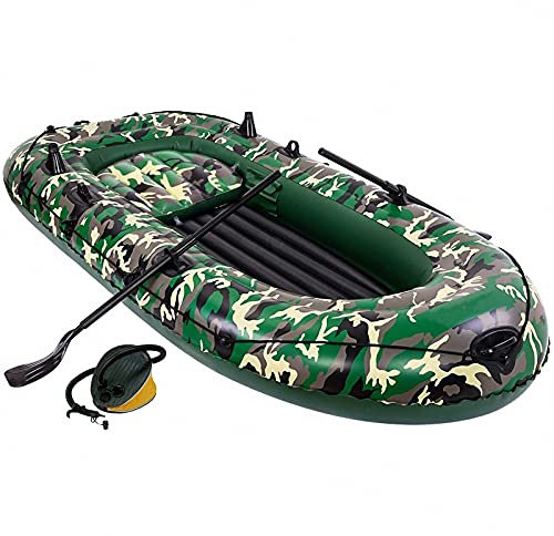 WolFum Große aufblasbare Marineboote, aufblasbares Schlauchboot aus PVC zum Bootfahren, Angeln oder Spielen auf Seen, Flüssen, Kajaks und Schlauchbooten