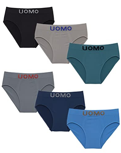 Channo Slips Slip pour Homme Invisible, Confortable et Doux. Collection Uomo