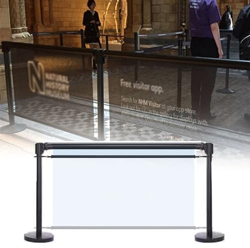 Oracra Absperrband Stanchionen Banner mit Einziehbaren Gürteln, Kundenströmungsbarrieren Zeichenhalter für Museum, Geschäft, Vielseitigkeit Poster Rollersign Display Ständer (Color : 47inx30in)