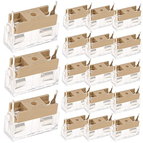 OUNONA Sicherungshalter Einbau 20 Stück 5x20mm Mit Langlebigem Kunststoffgehäuse Montage Für Lkw Und Suvs
