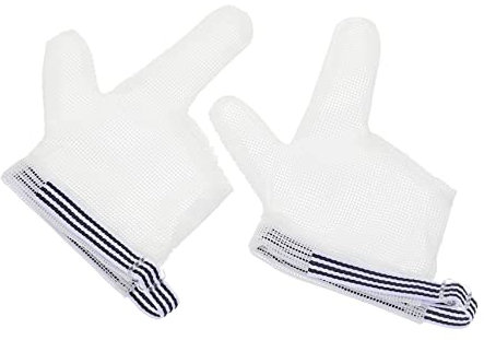 VICASKY Daumenlutsch-stopfhandschuhe Atmungsaktiv Und Bequem Für Junge Mädchen Schützen Vor Daumenlutschen Mesh-design Leicht Zu Reinigen Und Trocknen Elastischer Handgelenkbefestigung Für