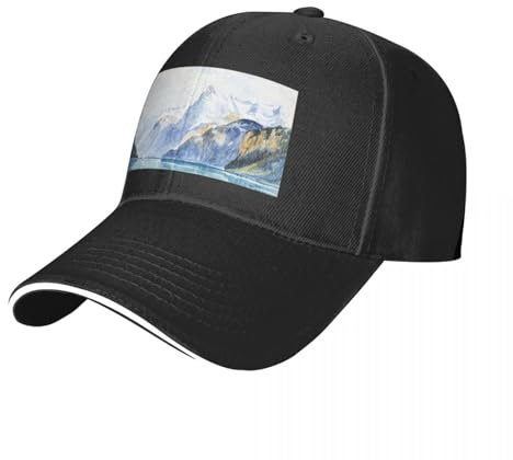 CIZIEOE Bahía de Uri Brunnen de Suiza 1870 Cuaderno de bocetos de John Singer Sargent con Gorra de béisbol con Colores mejorados