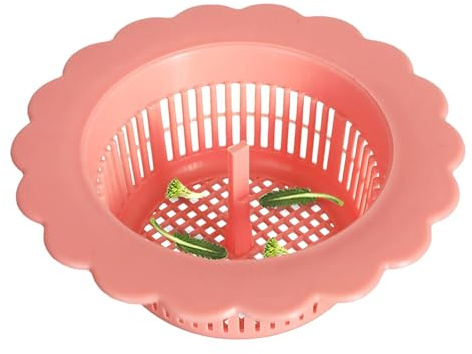 Filtre à Trou d'évier - Tamis d'évier avec Conception de poignée | Filtre d'égouttoir à Vaisselle avec Bouchon d'évier en Silicone en Maille | Tamis pour évier Anti-colmatage | Protection pour Le