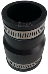 Aqua Universe 1.5-1.25 Flexible Reducer with Hose Connectors Reducing Connector with Hose Pipe Fitting Efficient and Reliable Rubber Coupling Solution for Copper, PVC, Cast Iron and Steel Pipes