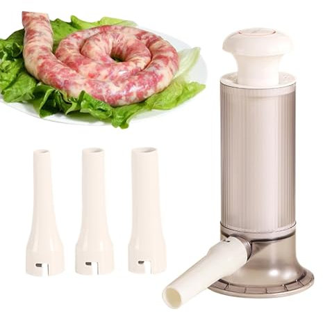 Machine De Remplissage De Saucisses, Poussoir A Saucisse, Farcir Saucisse Machine, Machine De Remplissage Manuelle De Saucisses Avec 4 Tubes De Remplissage Différents, Poussoir À Saucisse Manuel