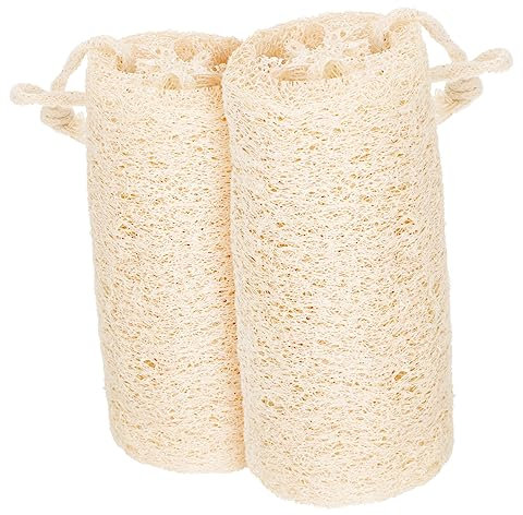 minkissy Natural Loofah Dish Sponge 2pcs Loofah Sponge Kitchen Cleaning