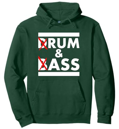 Drum and bass - rum and ass Pullover Hoodie