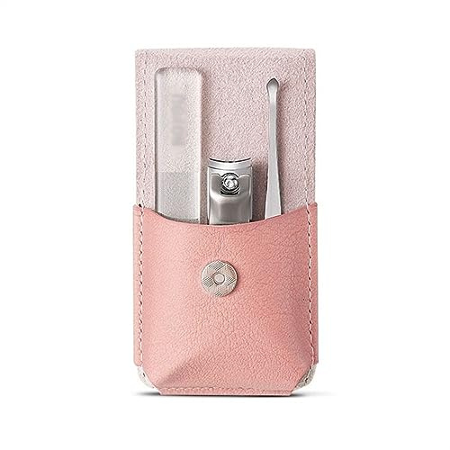 Nagelknipser-Set 3-teiliges Maniküre-Set, Nagelknipser, Nagelfeile und Ohrenbohrlöffel, persönliches tragbares Nagelknipser-Set, persönliche Reise-Nagelpflege-Werkzeuge for Männer und Frauen Maniküre-
