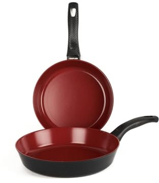 CLASSE ITALY, Set Padelle antiadenti 2 Pz. senza PFAS, Antiaderente a 5 strati senza PTFE, PFOA, 100% sicuro, Linea TUSCANY, per Induzione e Fiamma