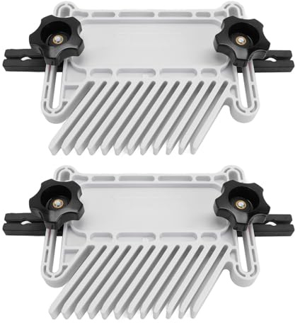 Einstellbare Federboard Stapelbare Federboard mit Gehrungsschlitzen T Slots T - für Tischsägen Routertabellen Bandsägen Sicherheitsschlosssystem ABS Material