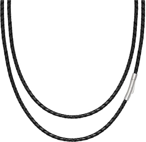 Simaru Lederhalskette aus Echtleder 3mm| Made in Germany | Stilvoll, langlebig & mit stabilem Federhakenverschluss | Für Damen & Herren