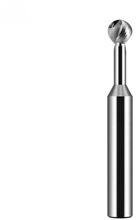 HRC60 Hartmetall-Kugelfräser, T-förmiger Bogenfräser, 3D-Gravur, Lollipop-Schaftfräser, R0.5-R10, Spiralschneid-CNC-Fräser(R2.5,For Aluminium)