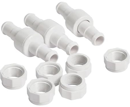 Zenlir 3 Piezas de eslabones giratorios con rodamientos de Bolas para Limpiador de Piscinas D20,eslabones giratorios con rodamientos de Bolas para mangueras de Repuesto para 180,280,380 y 3900
