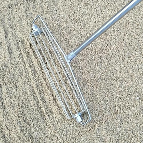Rastrillo de acero inoxidable para un mantenimiento eficiente de la trampa de arena en campos y paisajes