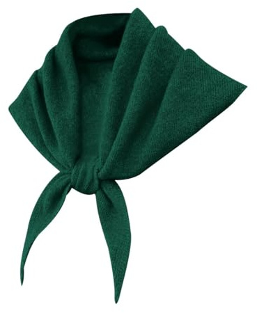 Knitted Triangle Scarf for Women 2025 Plain Warm Autumn Ladies Girls Neckerchief Solid Color Vinatge Wrap Neck Cover Soft Cozy Winter Going Out Headscarf Easy To Carry