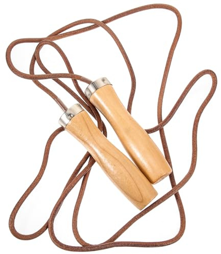 Alipis Schweres Springseil mit Ergonomischem Holzgriff Indoor Fitness Seilspringen für Ausdauertraining und Fettverbrennung für Zuhause und Sportübungen