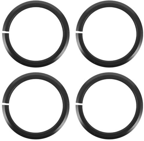 Kichvoe Fahrradgabel-Steuersatz-Spacer 4Er-Pack Aluminiumlegierung Konischer Steuersatz-Basisadapter Offene Gabelkonuslager DistanzstüCk FüR Mountainbike- Und Rennrad-Vorderradgabel