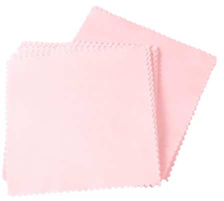 IWOWHERO Paños de Microfibra 80 Unidades para Limpieza de Gafas y Lentes Quita Huellas Color Rosa y Limpia Lentes de Cámara Suavidad