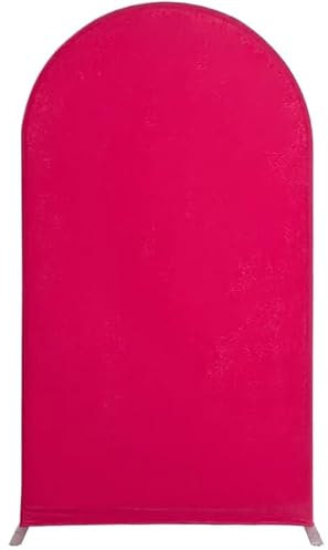 Arche de Mariage, fête, Festival, Ensemble d'écran élastique en élasthanne, décoration Banquet, Section Tissu, étagère Forme U (sans étagère) Arche Mariage Couverture(Rose Red,65x150cm)