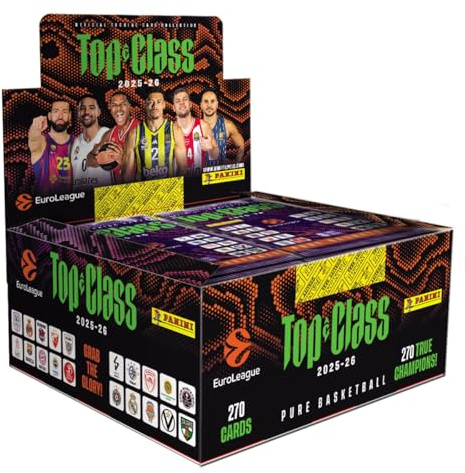 Panini 2025-26 EuroLeague Top Class Official Card Collection (Box mit 24 Packs)
