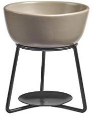 Yankee Candle 1663053E Accessory Duftlampe, Keramik, braun, 12cm