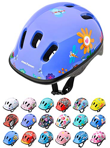 meteor® Kinderfahrradhelm Sicherer Fahrradhelm Kinder-Helm rollerhelm Jungen kinderfahrradhelm für Mountainbike Inliner skaterhelm BMX fahradhelm Scooter Kinder Bike Helmet
