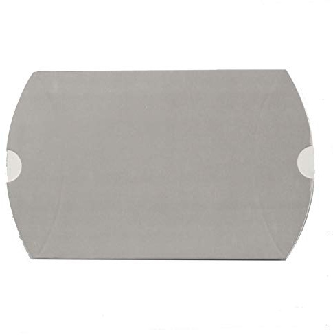 24 Pcs Caja de Regalo，Material de Carton，Formando de Almohadas. Caja para joyeros， regalos de cumpleaños，y de fiestas. (Gris, 14x25+4.5cm)